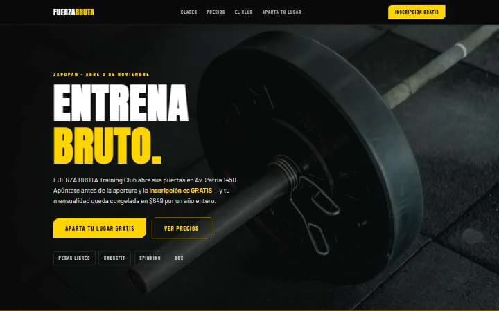 Fuerza Bruta · Gym