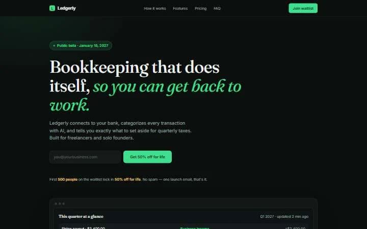 Ledgerly · Finance