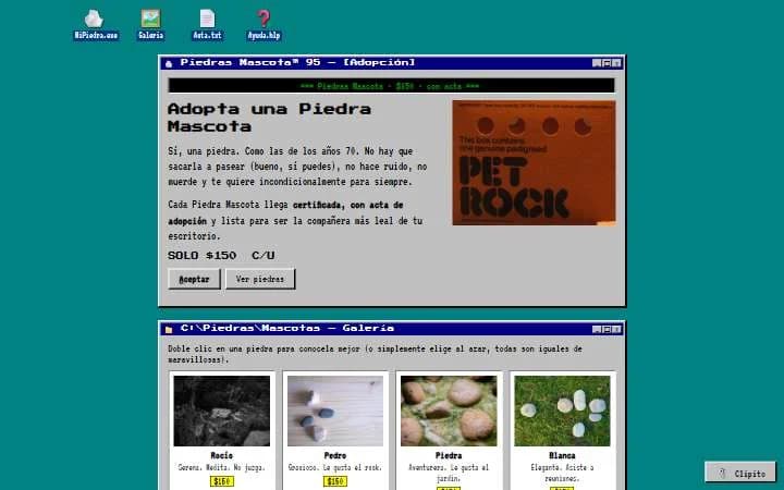 Piedras Mascota · Retro store